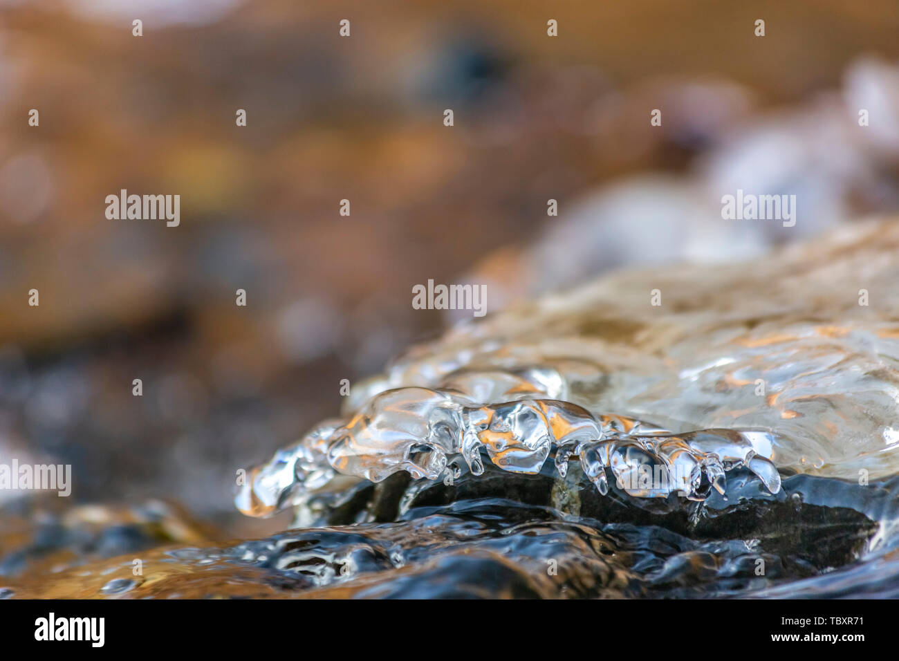 Translucent Water With Rocks Stream water in nature close hi-res stock photography and images - Alamy