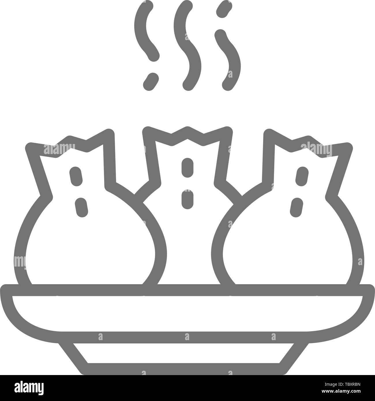 Khinkali georgian food Stock Vector Images - Alamy