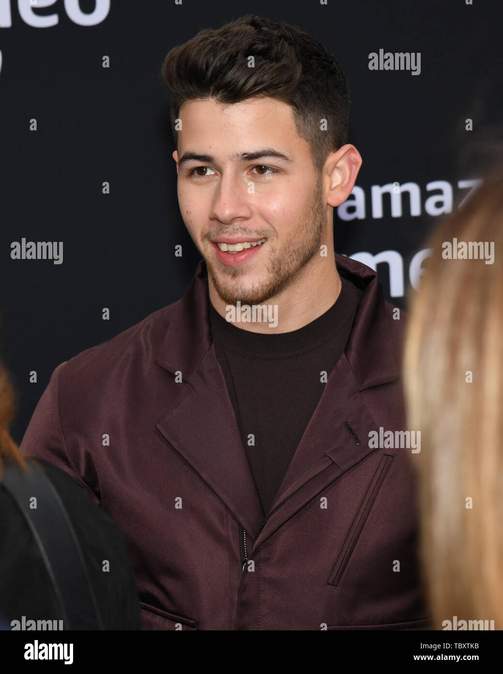 June 3, 2019 - Westwood, California, USA - 02, June 2019 - Westwood Village, California.  Nick Jonas attends Premiere Of Amazon Prime Video's 'Chasing Happiness' at the Regency Village Bruin Theatre. (Credit Image: © Billy Bennight/ZUMA Wire) Stock Photo