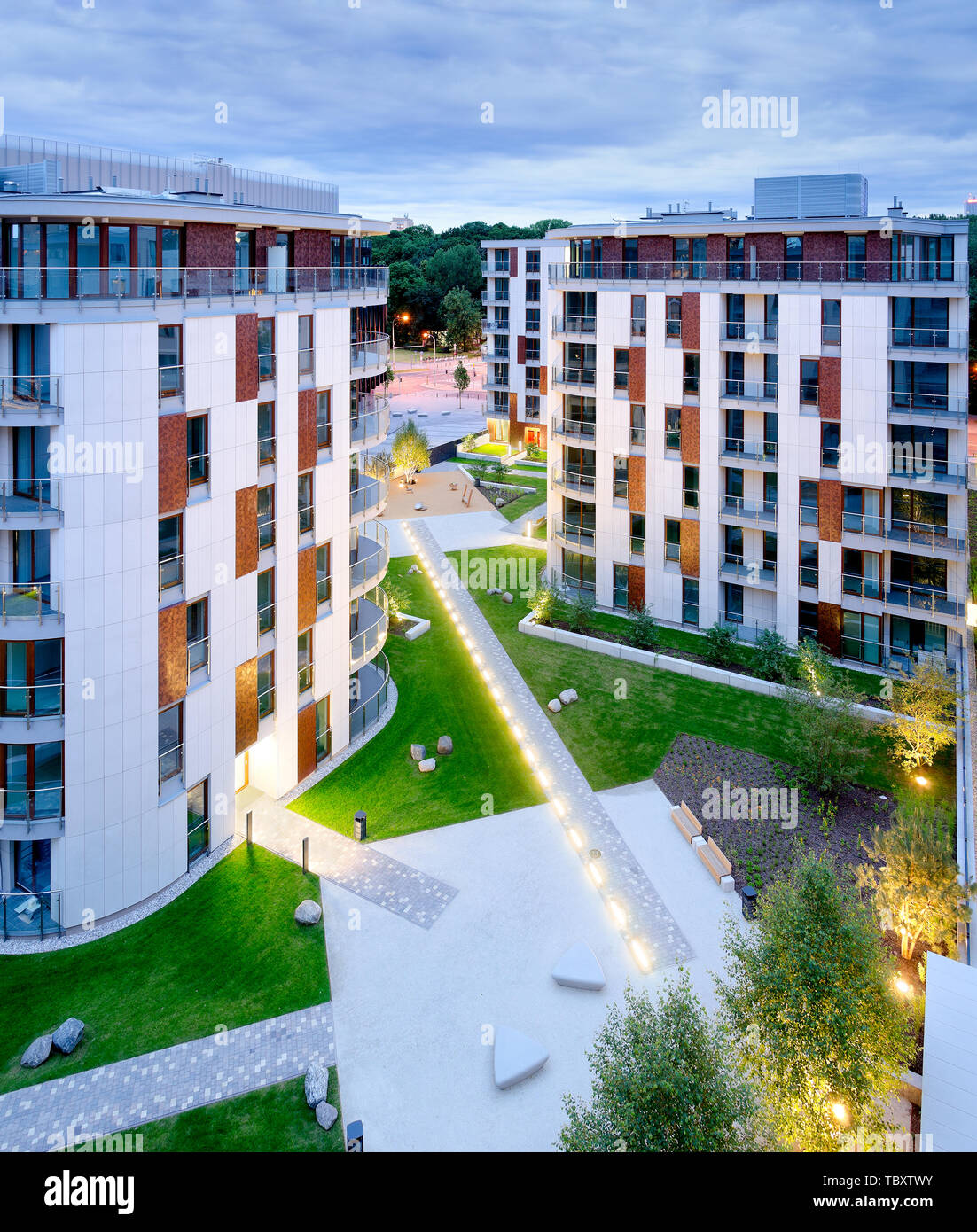 Modern housing estate hires stock photography and images Alamy