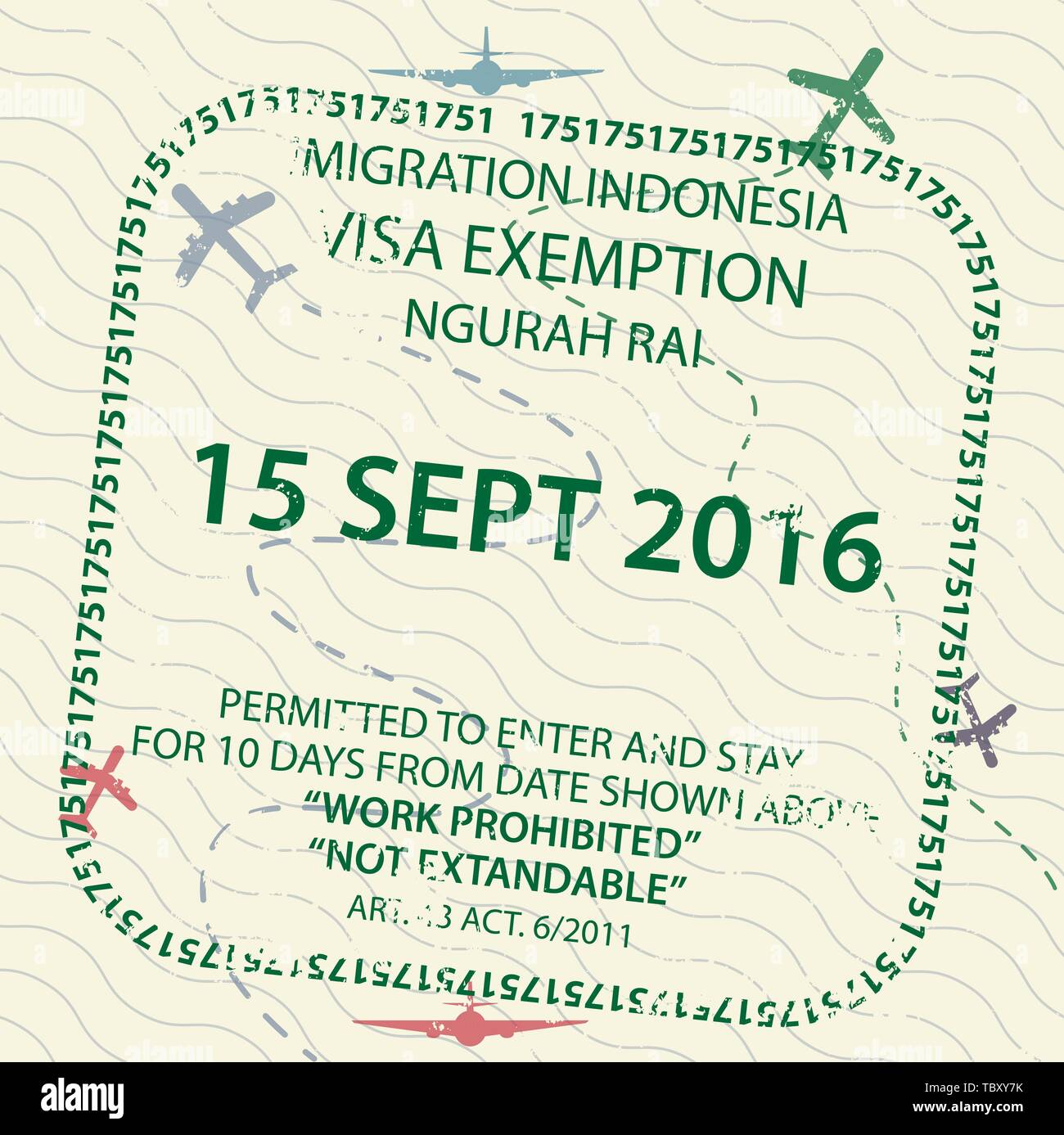 Passport stamp italy hi-res stock photography and images - Alamy