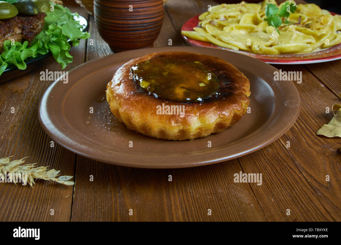 Kiachl, traditional German fried dough pastry, Austrian national