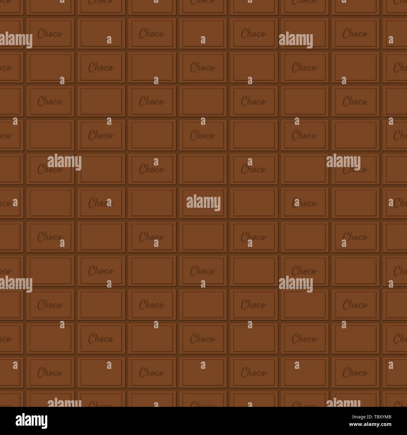 Chocolate bar seamless pattern. Vector illustration Stock Vector Image ...