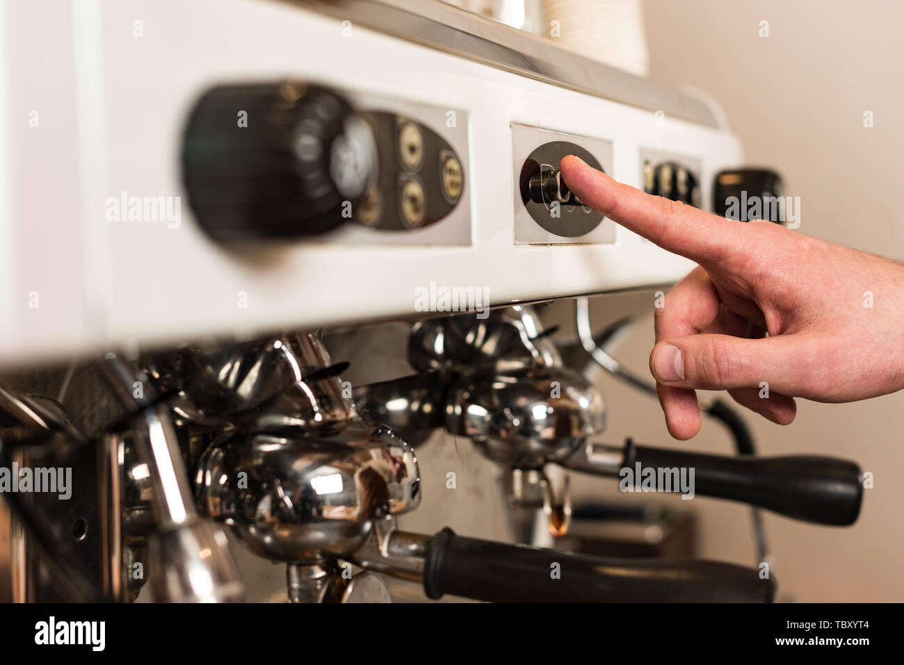 Coffee machine buttons hi-res stock photography and images - Alamy
