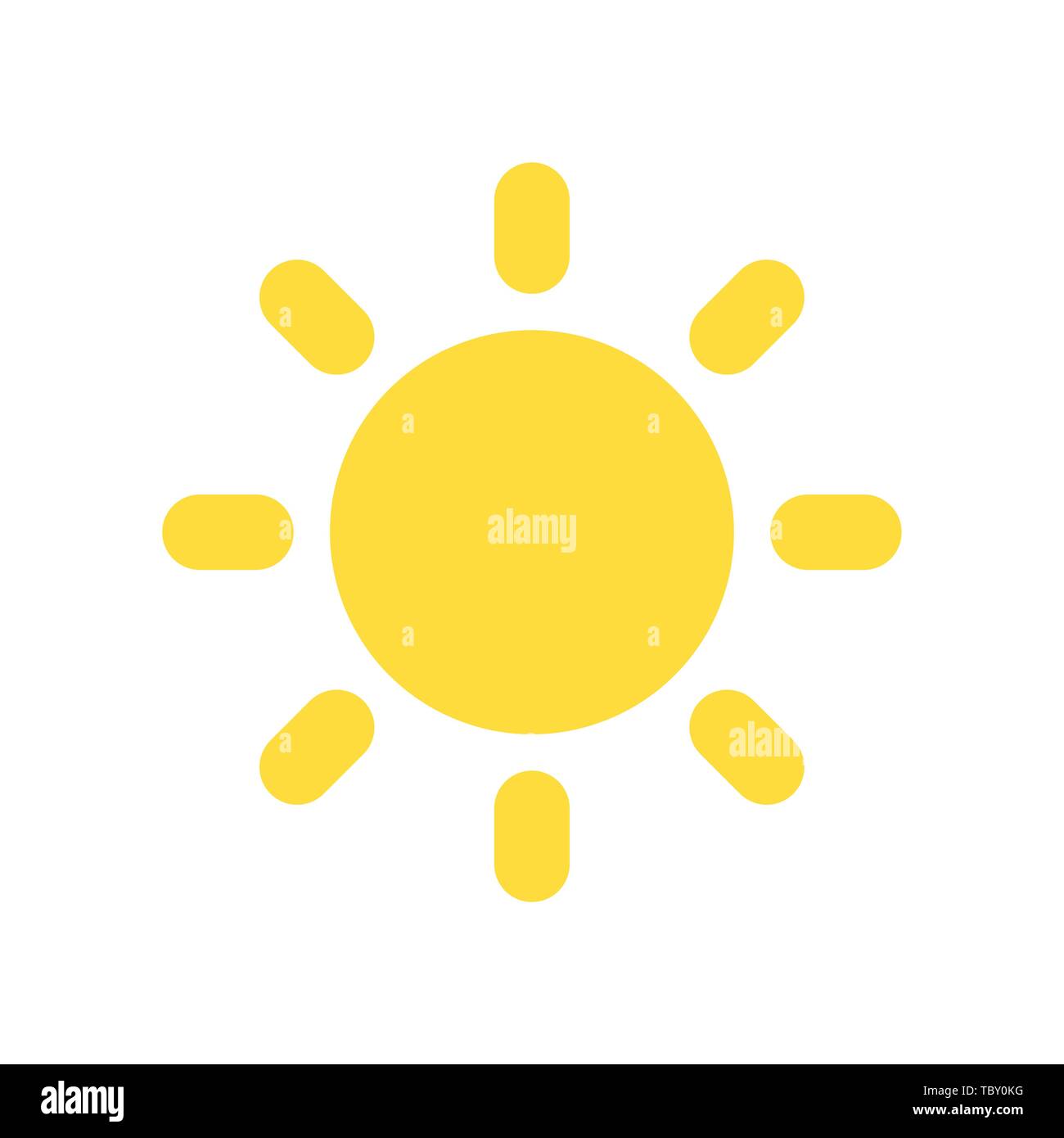 Sun icon. Vector illustration Stock Vector Image & Art - Alamy