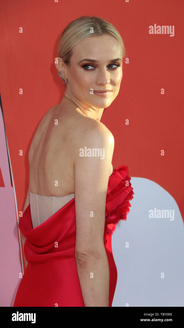 Diane Kruger Red Fit and Flare Celebrity Dress 2019 CFDA Fashion Awards main image 1