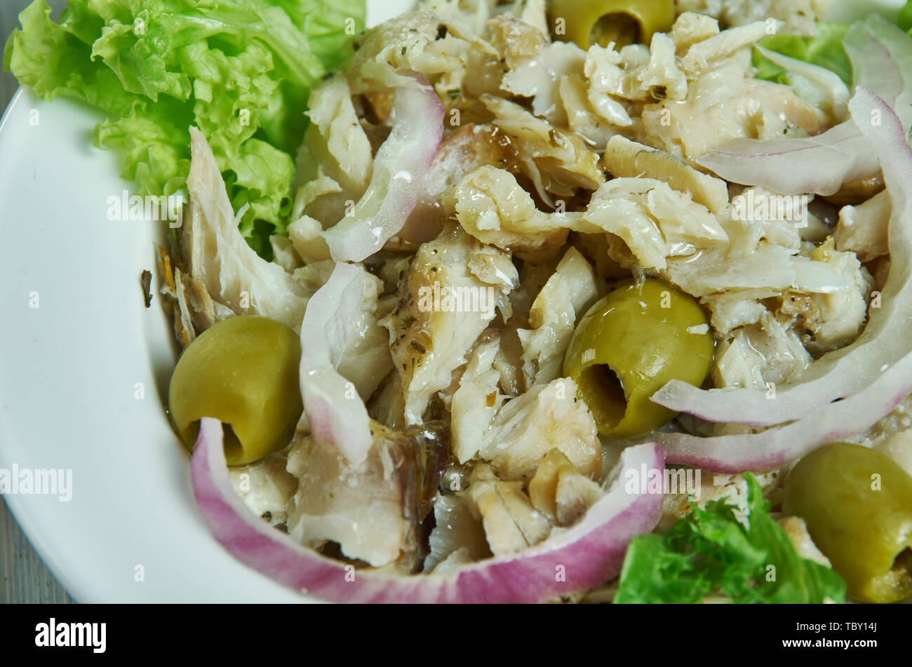 Baccala Salad, Salt cod salad, ItalianAmerican cuisine, Traditional