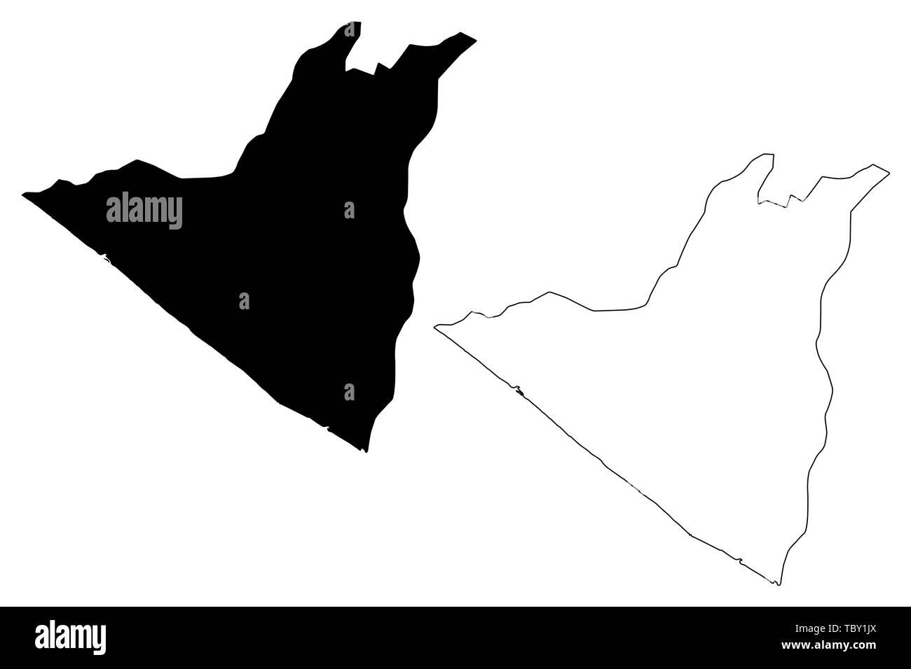 Retalhuleu Department (Republic of Guatemala, Departments of Guatemala) map vector illustration, scribble sketch Retalhuleu map Stock Vector