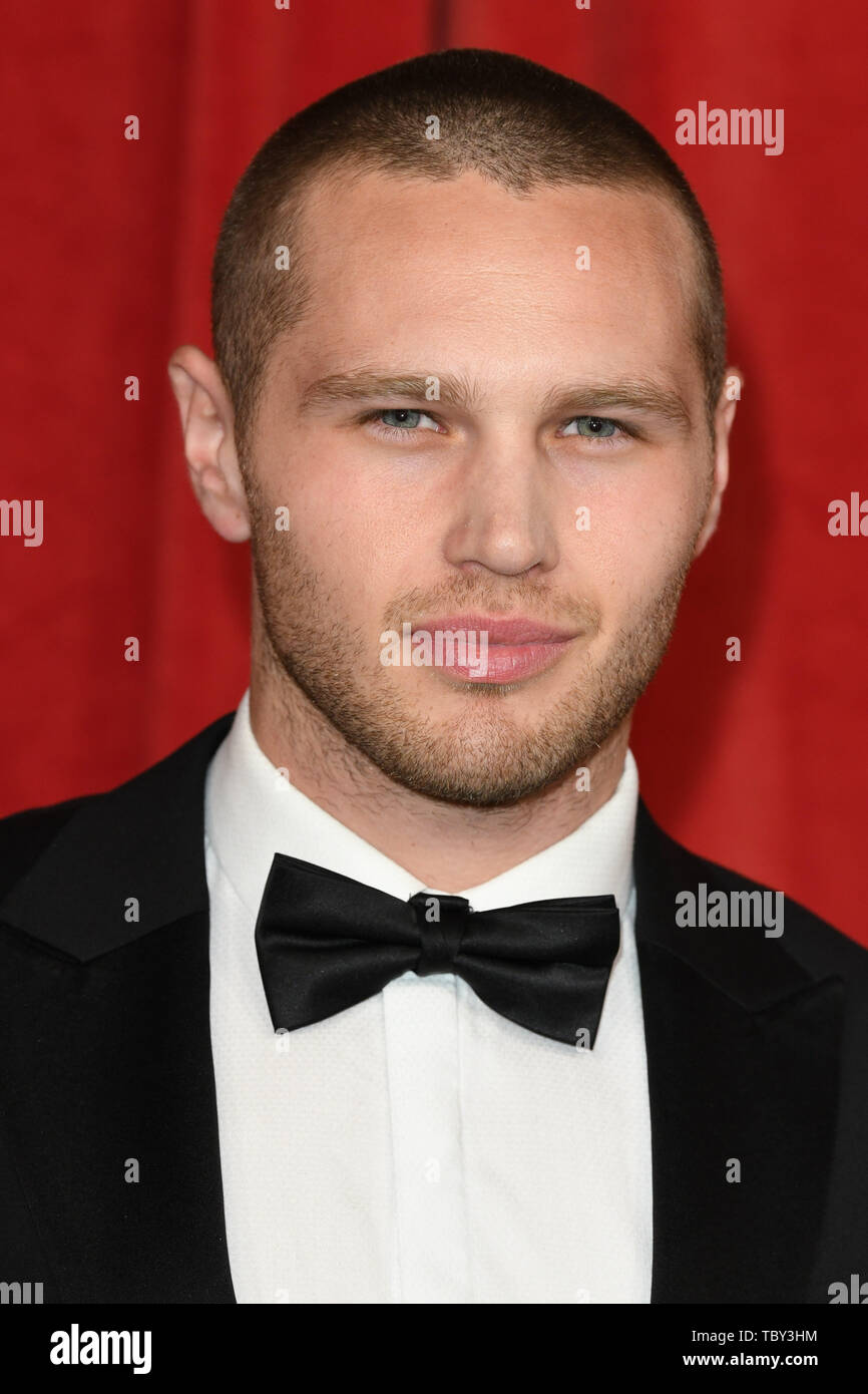 LONDON UK June 01 2019 Danny Walters Arriving For The British Soap LONDON UK June 01 2019 Danny Walters Arriving For The British Soap