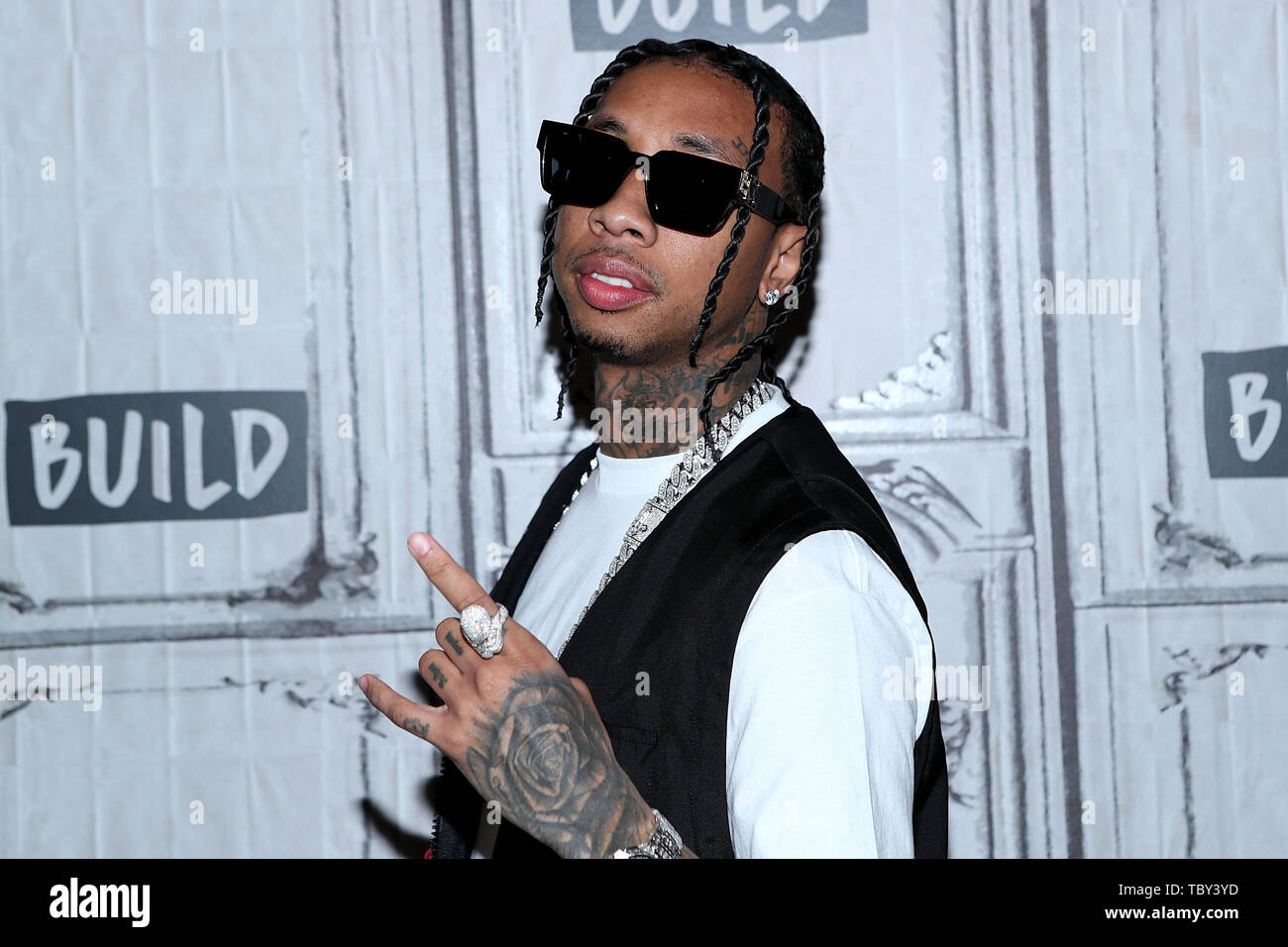 New York, USA. 3 June, 2019. Tyga at the BUILD Series with rapper Tyga discussing his current projects at BUILD Studio. Credit: Steve Mack/Alamy Live News Stock Photo