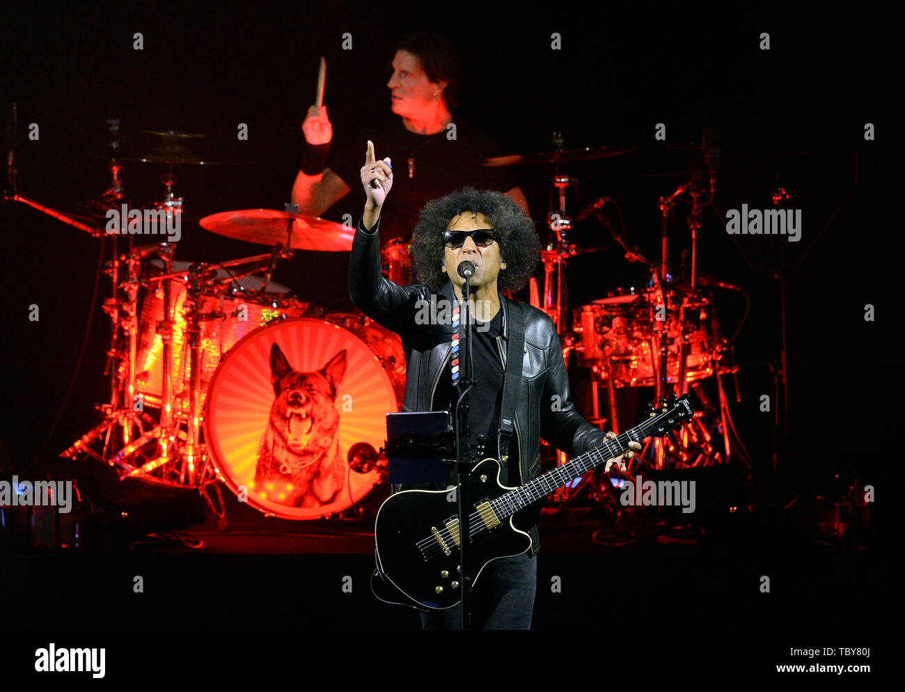 Prague, Czech Republic. 03rd June, 2019. American rock band 'Alice in Chains' performs in Prague, Czech Republic, on June 3, 2019. On the photo is seen singer William DuVall. Credit: Katerina Sulova/CTK Photo/Alamy Live News Stock Photo