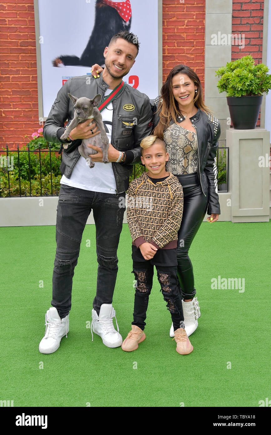 Andrea Espada with family at the premiere of the movie ‘The Secret Life