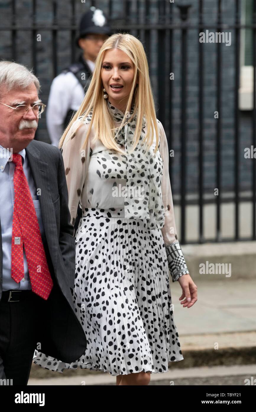London, UK. 04th June, 2019. Ivanka Trump visits 10 Downing Street