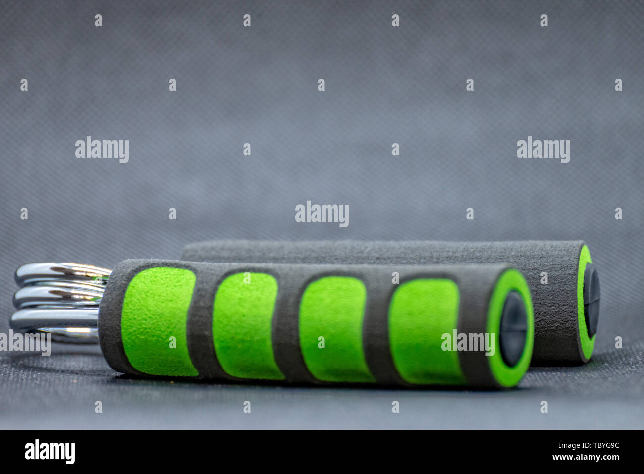 Hand muscle trainer for strengthening the finger muscles Stock Photo