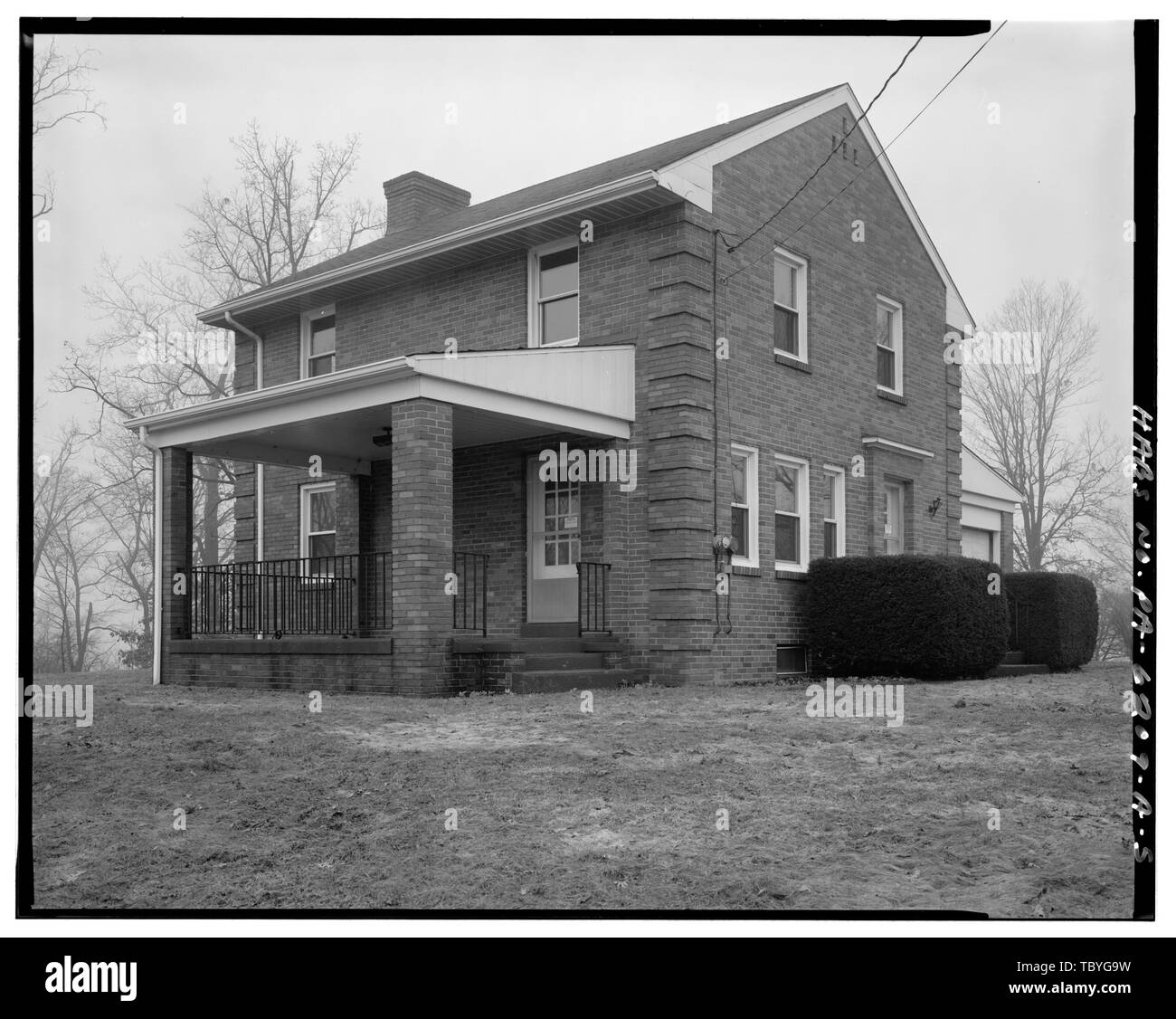 Mahoning Creek Dam, Damtender's Dwelling No. 1, 6 miles east of S.R. 28, Kittanning, Armstrong County, PA Stock Photo