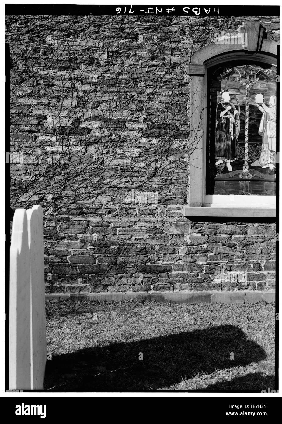 March 1960 EXTERIOR STONE WALLS First Reformed Church of New Brunswick, Neilson Street, New