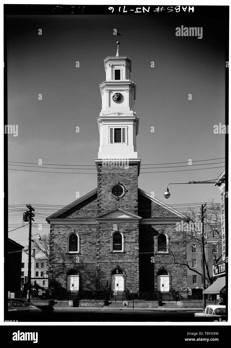 March 1960 FRONT (EAST) ELEVATION First Reformed Church of New Brunswick, Neilson Street, New