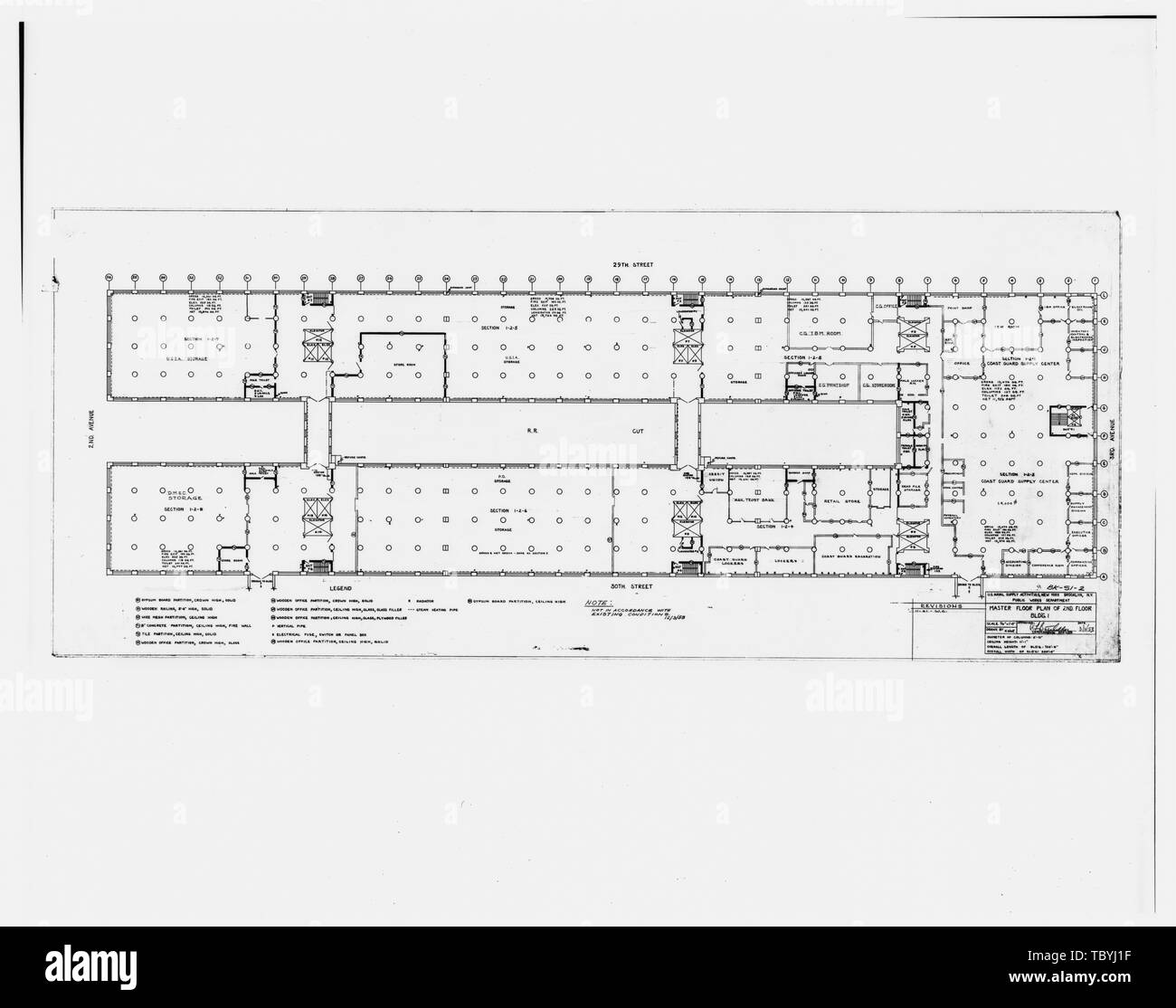 Master Plan Of 2nd Floor Building 1 U S Naval Supply Activities