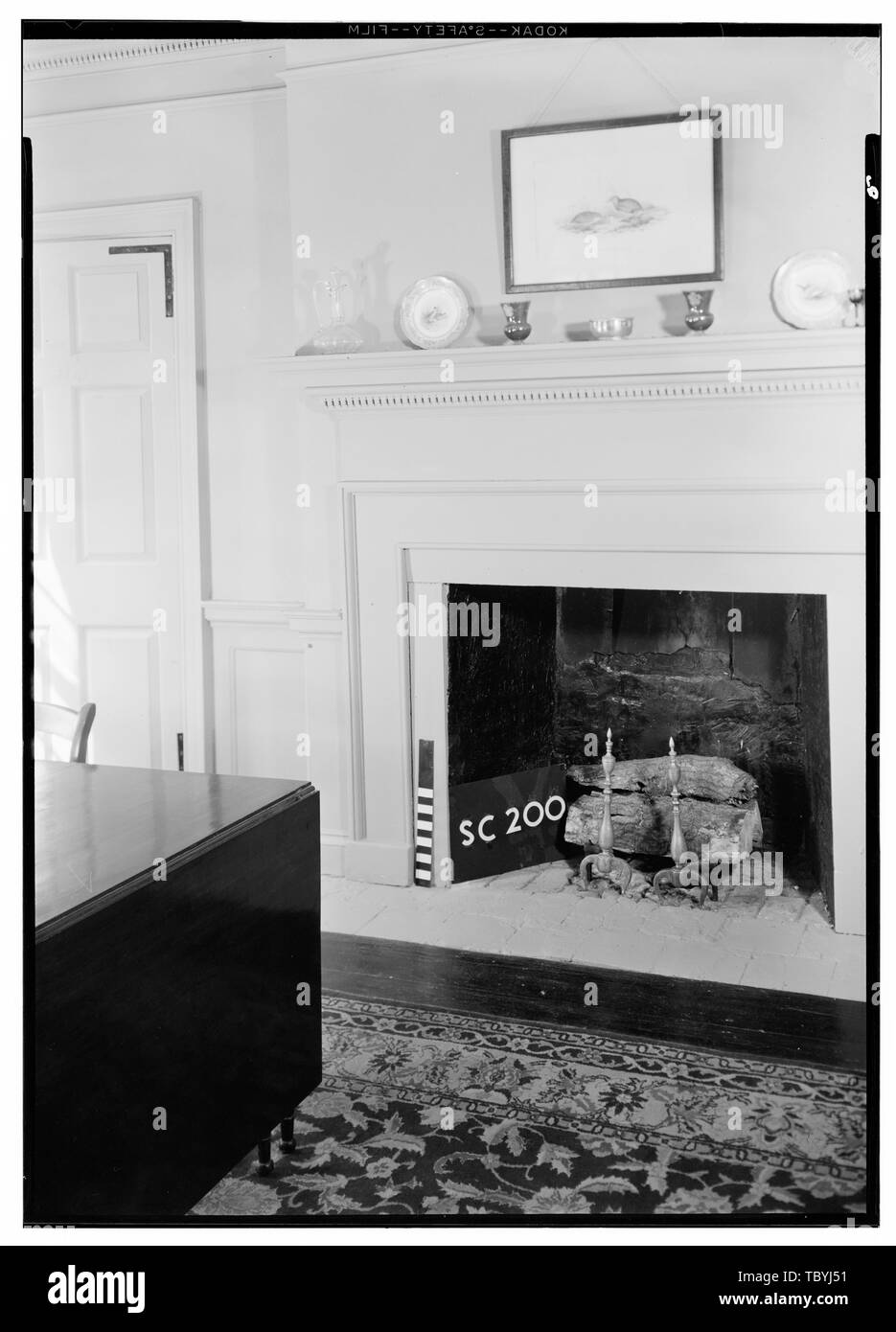 May 13 1958 Dining Room Mantel Hopsewee Plantation U S
