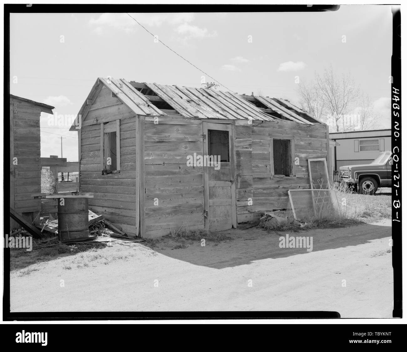 Milk cooling house, front and left side, looking southeast Ziegler Farm
