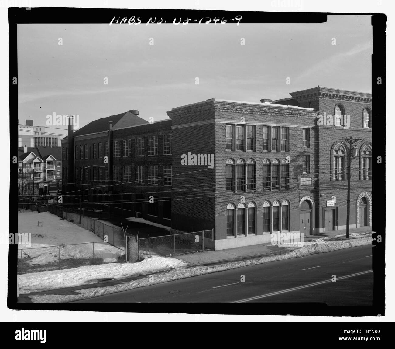 Municipal school facade Black and White Stock Photos & Images Alamy