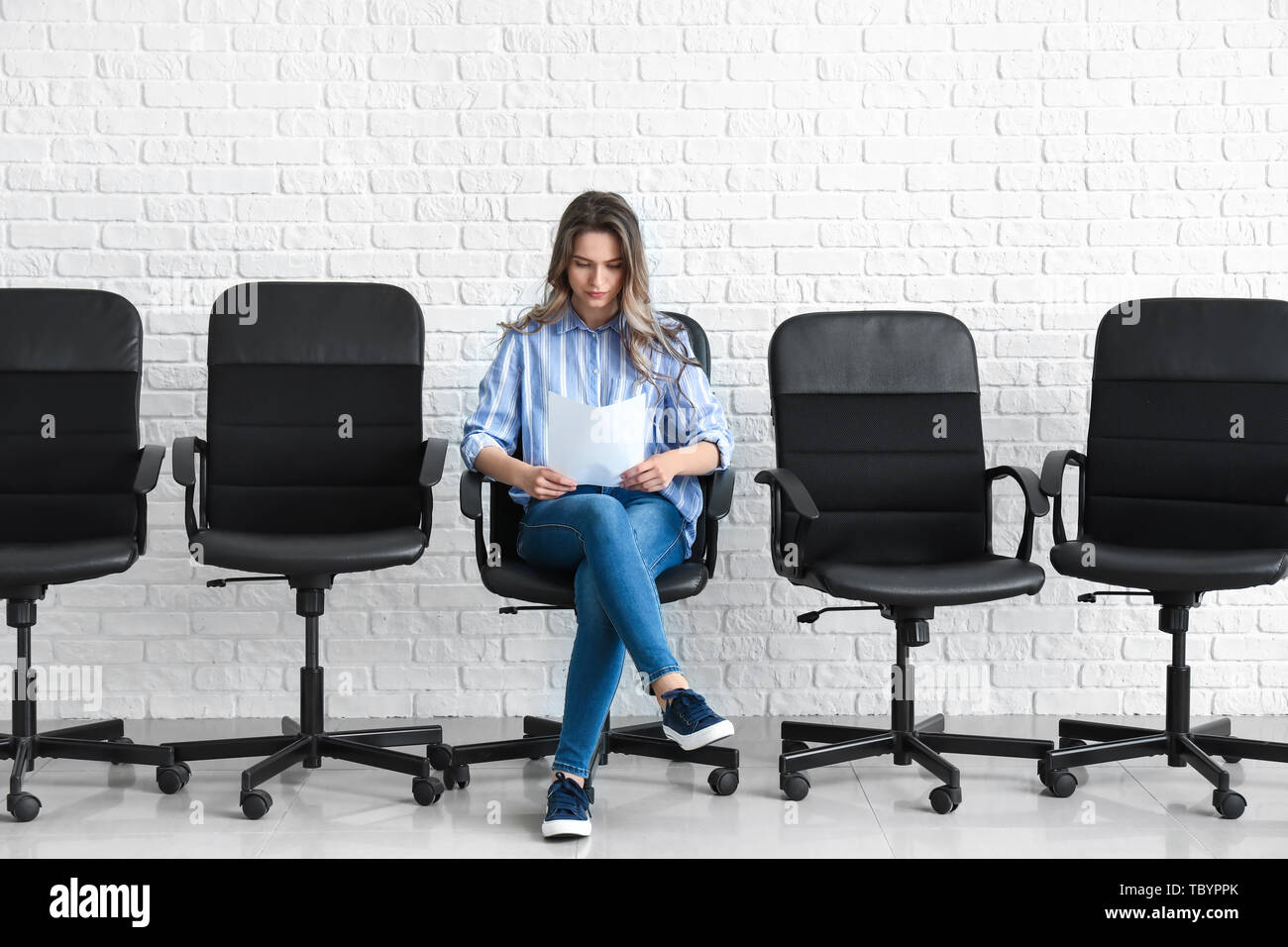 Employee interview nervous future hi-res stock photography and images ...