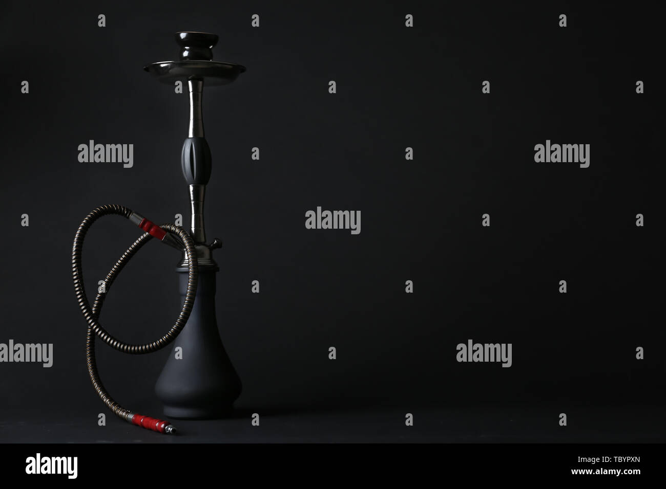 Hookah on dark background Stock Photo Alamy