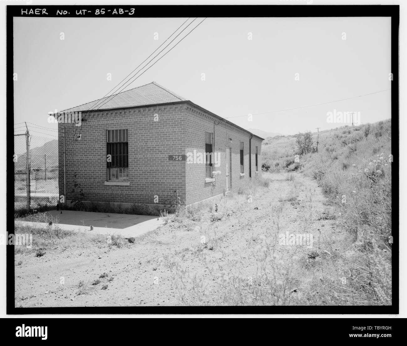 NORTH AND WEST FACING SIDES Hill Field, Electrical Substation, East of