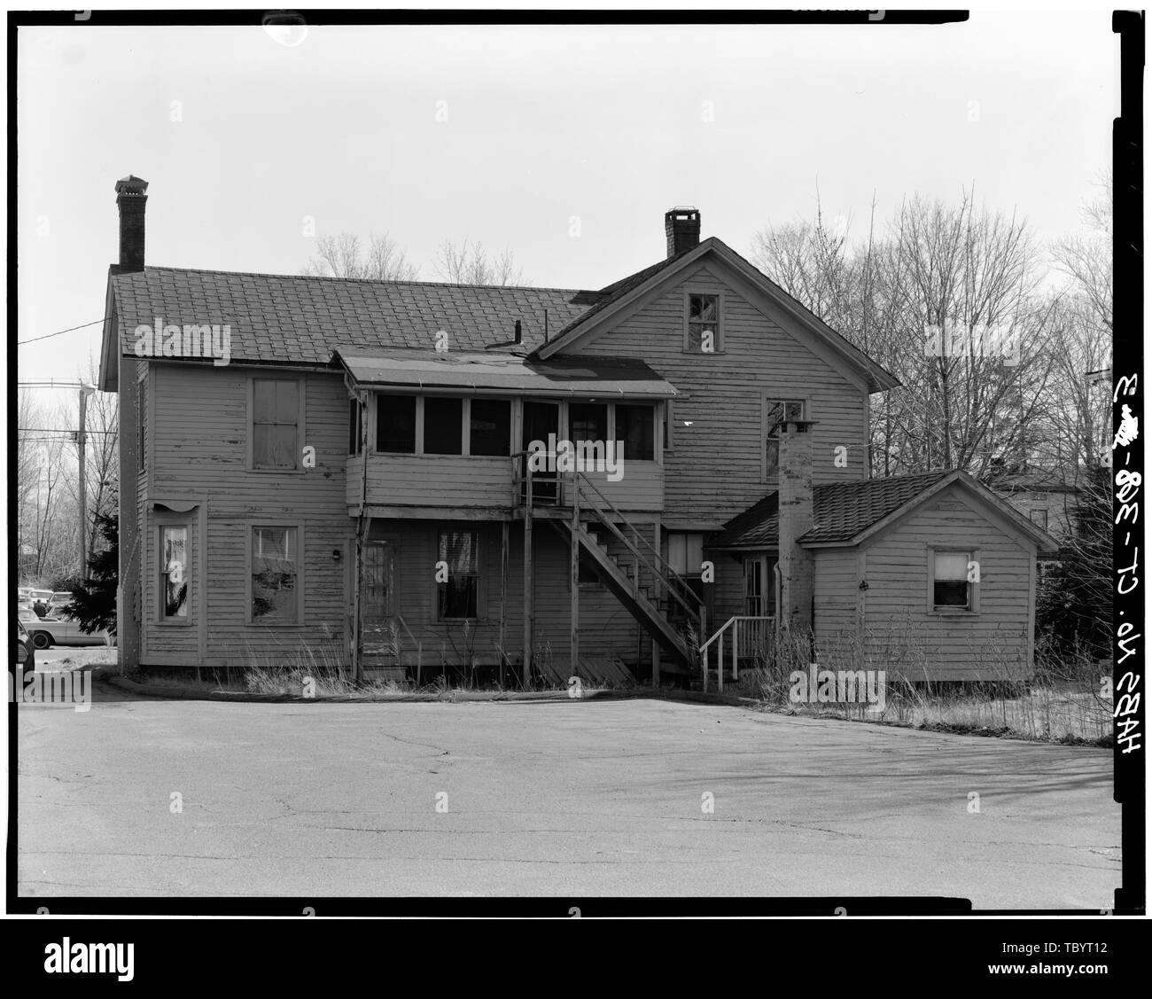 NORTH ELEVATION  85 East Main Street (House), Plainville, Hartford County, CT Stock Photo