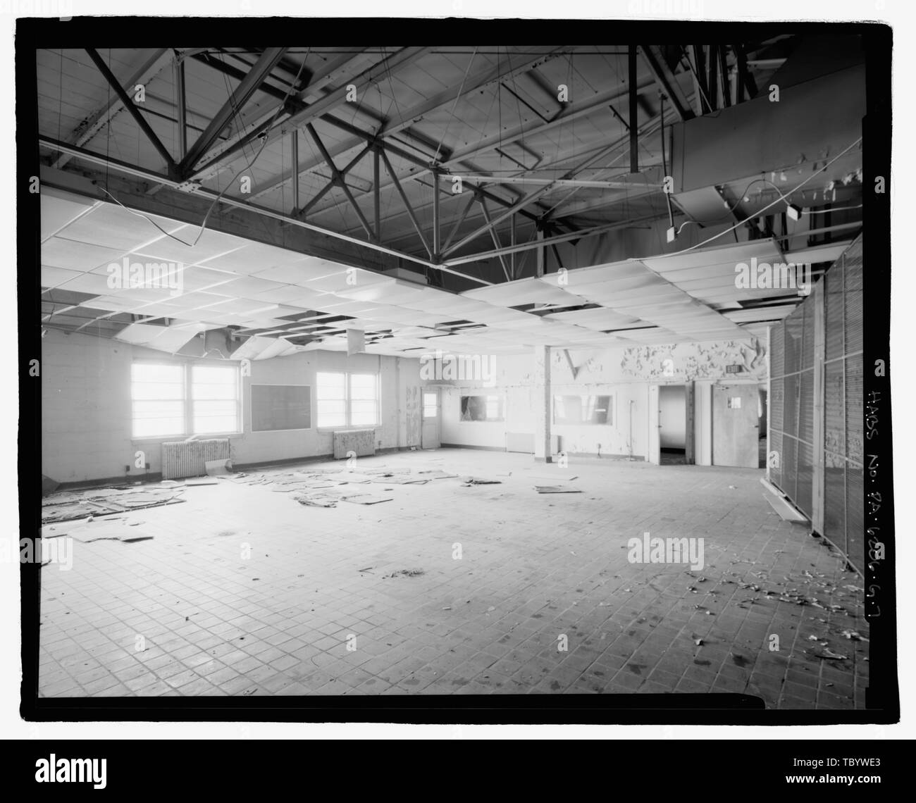Naval Hospital Philadelphia, Galley and Mess Hall, South side of Myers Road, Philadelphia, Philadelphia County, PA Karcher and Smith U.S. Department of Navy Louis Berger and Associates, Inc., contractor Meyer, Lauren, transmitter Tucher, Rob, photographer Pendleton, Philip E, historian Stock Photo