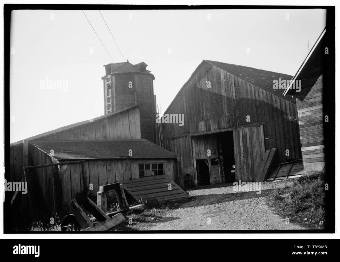 Nisbet Barn, Valley Road, Chimacum, Jefferson County, WA Stock Photo