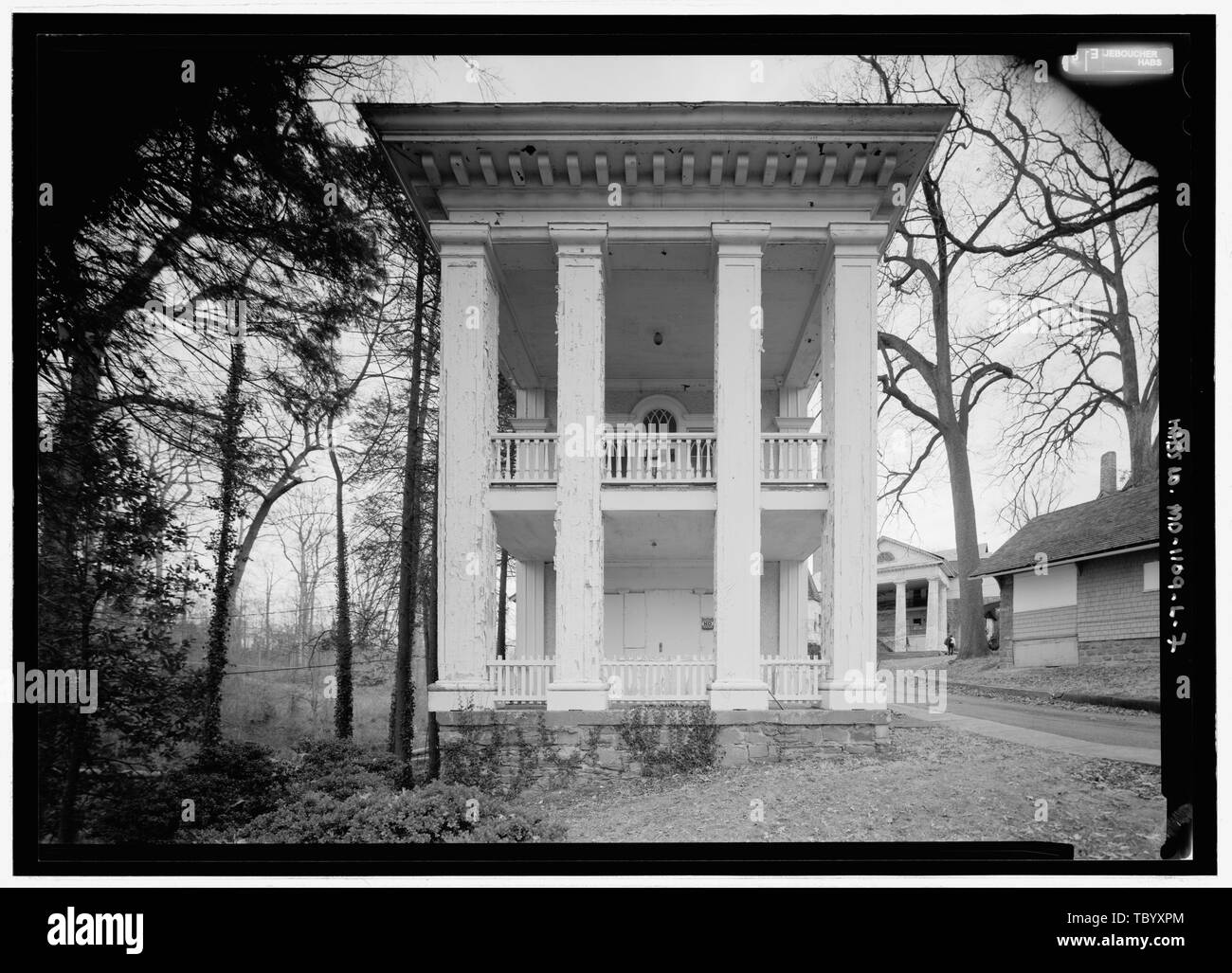 North (front) elevation  National Park Seminary, Colonial House, 2745 Dewitt Circle, Silver Spring, Montgomery County, MD Phi Delta Psi sorority Cassedy, John Irving, A Price, Virginia B, transmitter Ott, Cynthia, historian Boucher, Jack E, photographer Price, Virginia B, transmitter Lavoie, Catherine C, project manager Price, Virginia B, transmitter Stock Photo