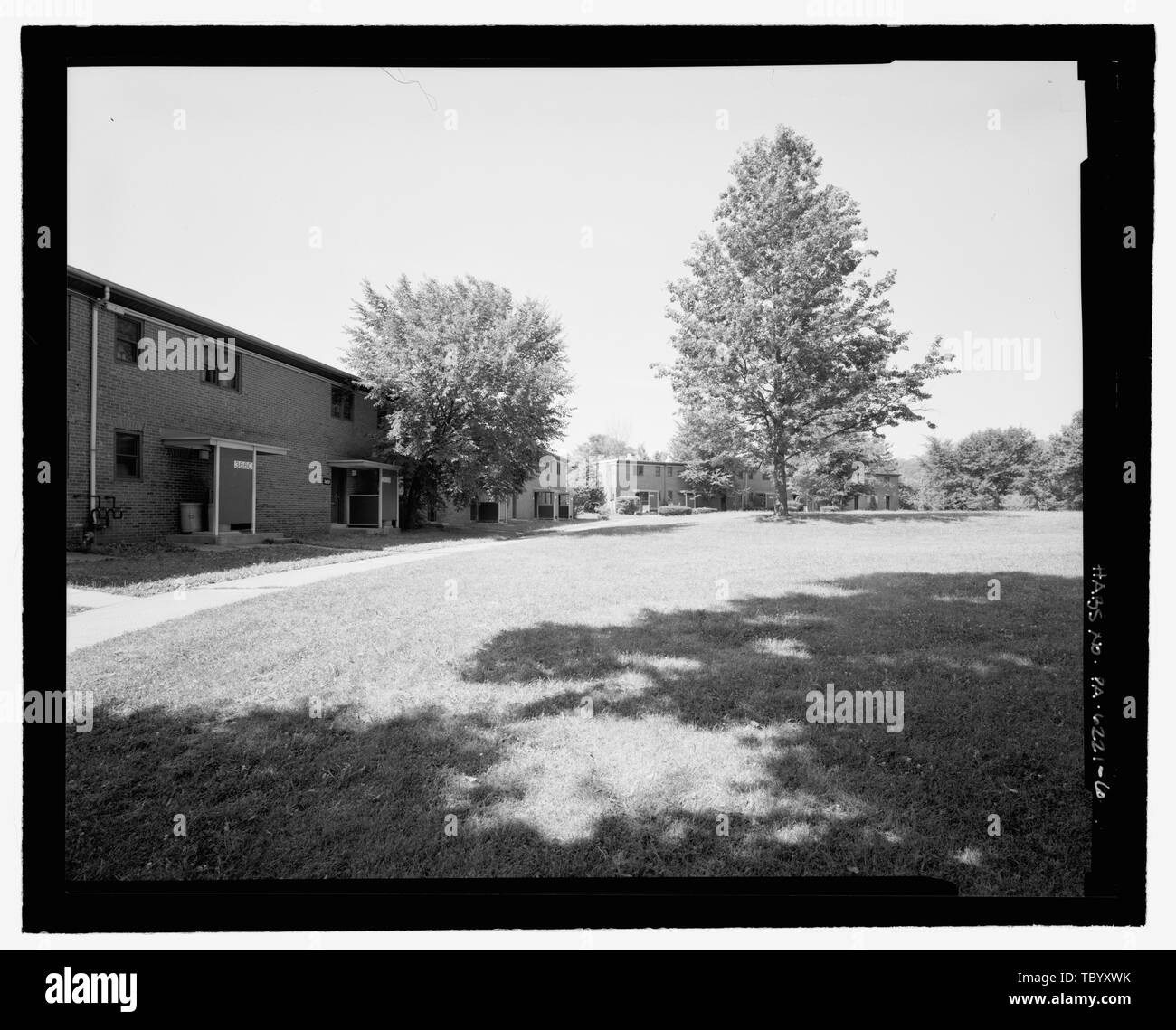 North Court from 3660 Old Orchard Circle, looking southwest. Broadhead
