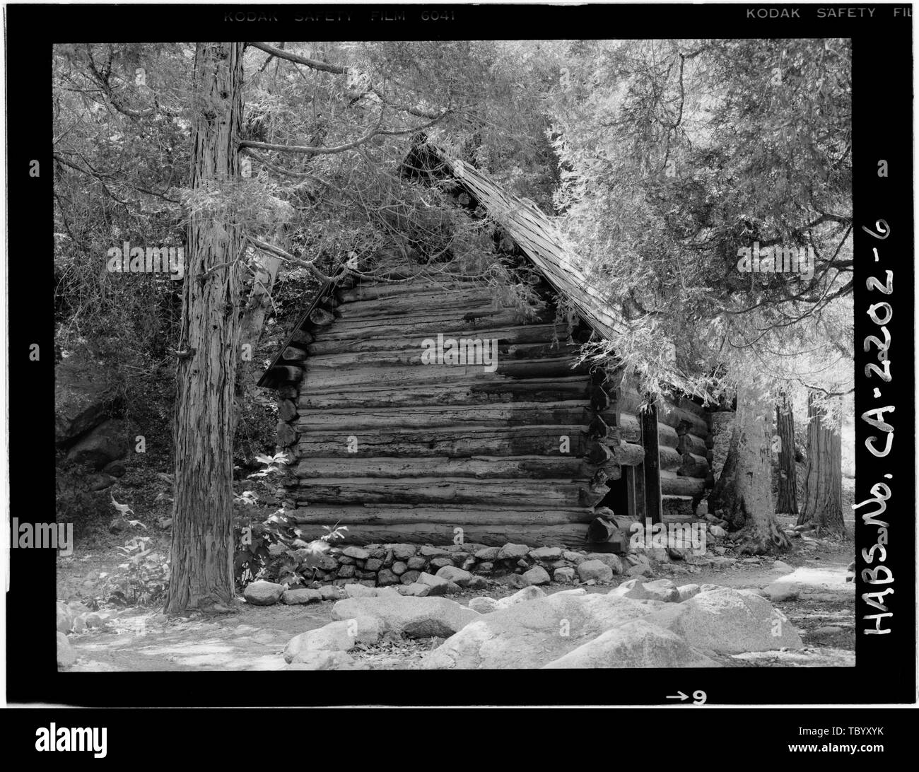 North and East side  West Fork Ranger Station, RinconRed Box Road, Sierra Madre, Los Angeles County, CA Stock Photo