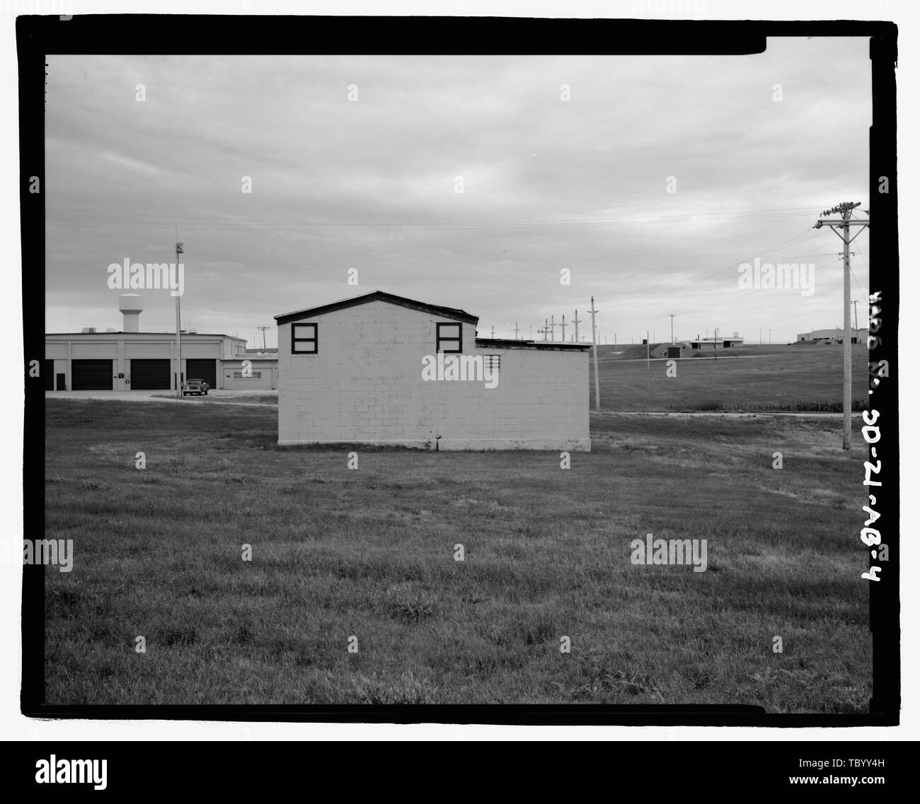 North back, view to south Ellsworth Air Force Base, Shed, Supply and
