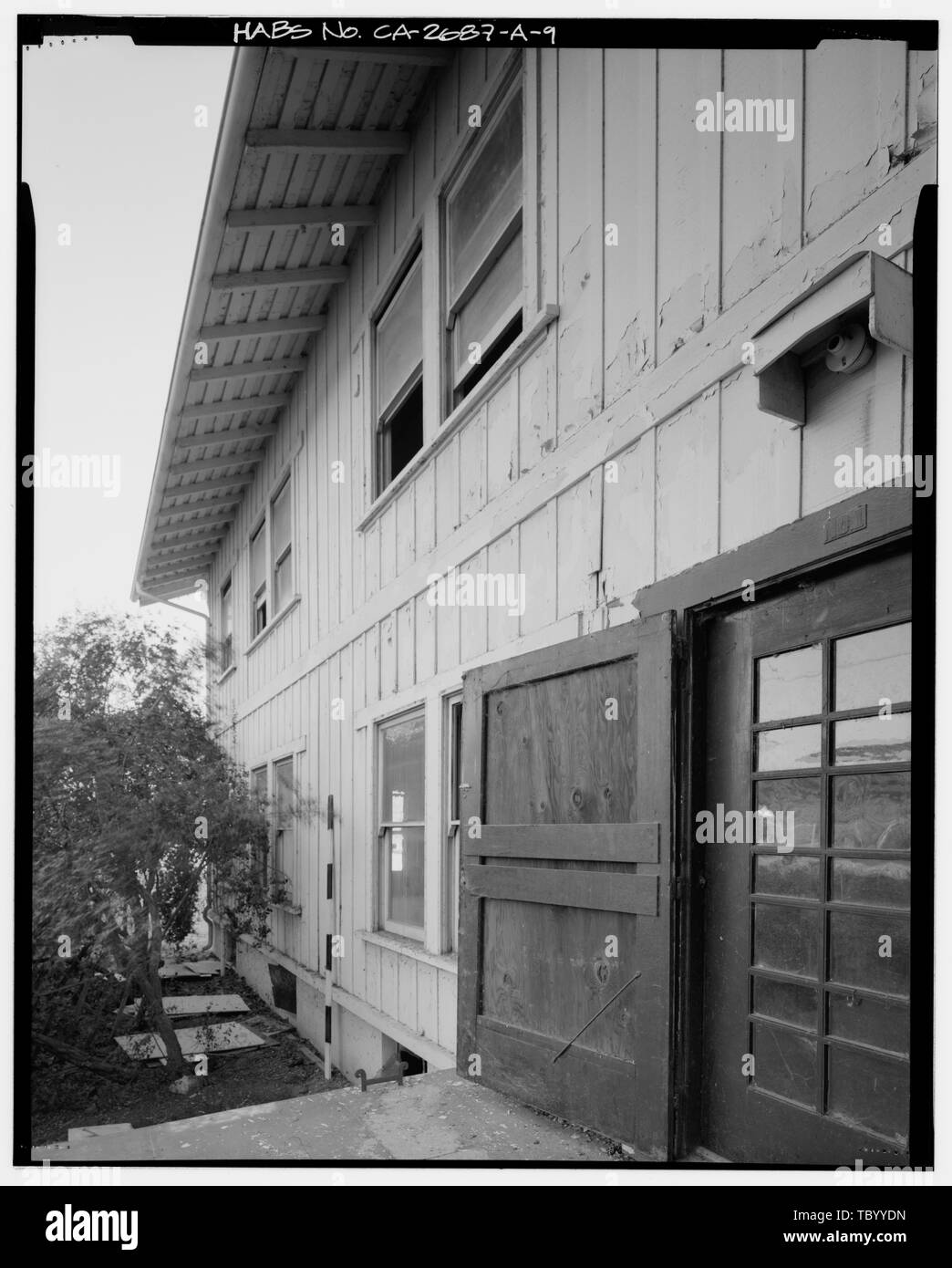 North elevation, view taken from porch, looking west. Sespe Ranch