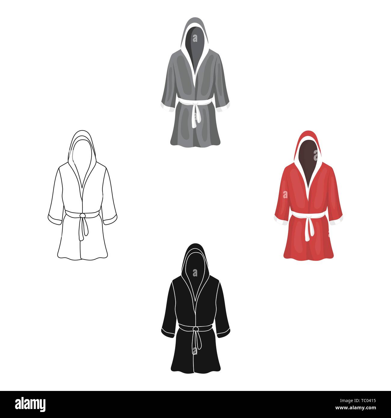 Boxing robe icon in cartoon,black style isolated on white background.  Boxing symbol vector illustration Stock Vector Image & Art - Alamy