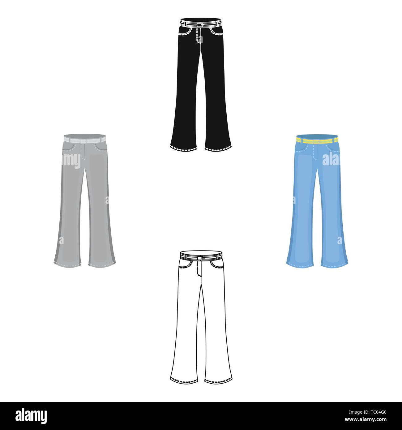 belt.Hippy single icon in cartoon,black 