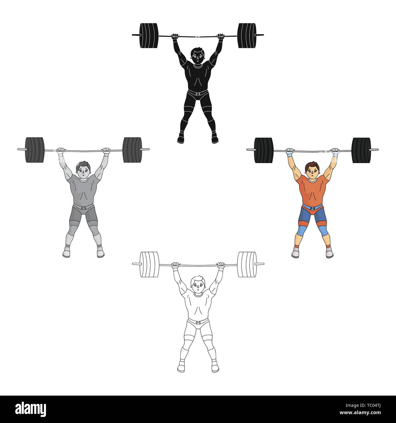 Olympic lifts Stock Vector Images - Alamy