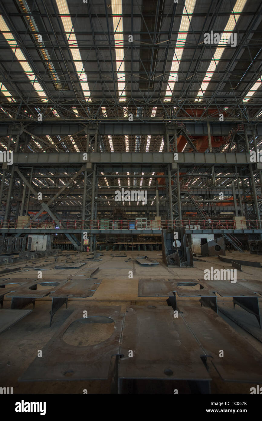 Shipbuilding industrial base Stock Photo Alamy