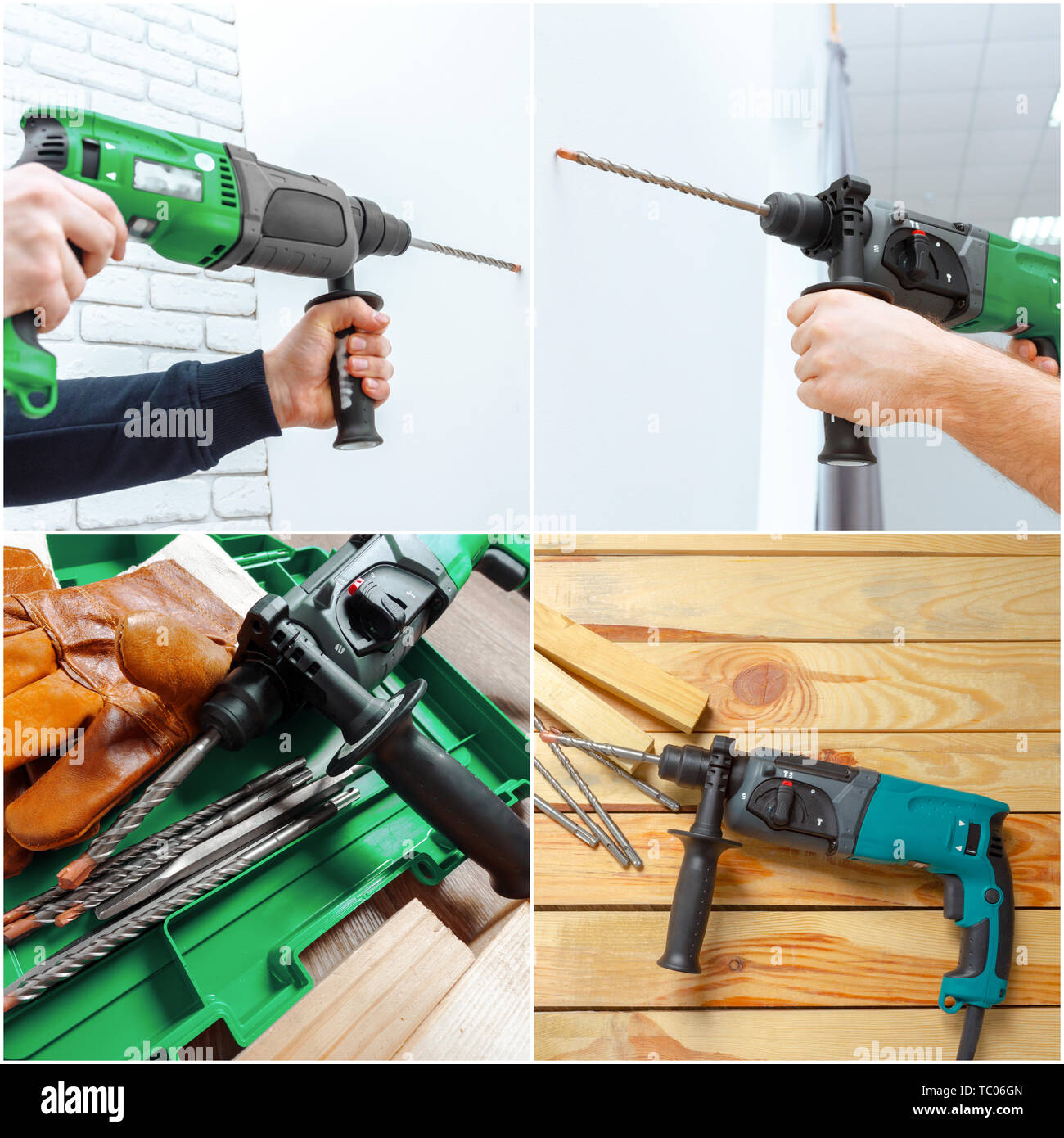 hammer drill Stock Photo