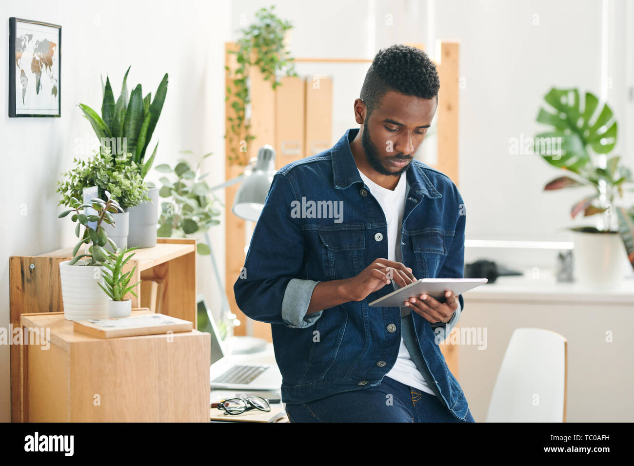Mobile millennial Stock Photo
