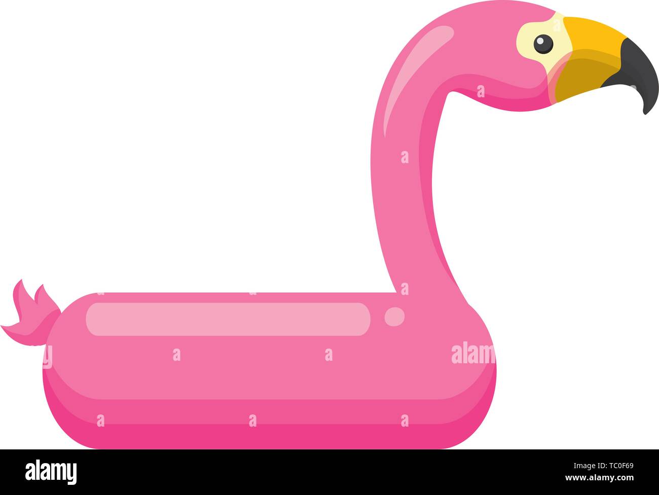 flamingo shaped float on white background Stock Vector Image & Art - Alamy