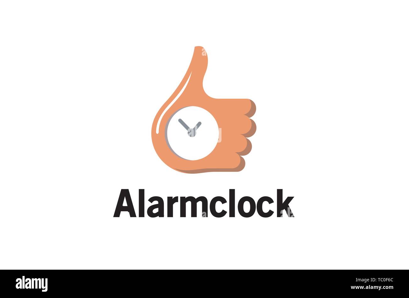Creative Chronometer hand Symbol Logo Design Illustration Stock Vector