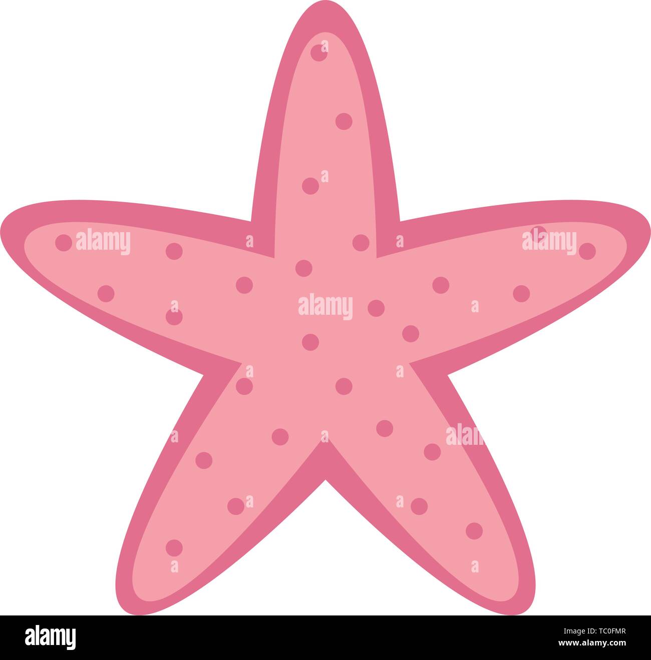 starfish wildlife on white background Stock Vector Image & Art - Alamy