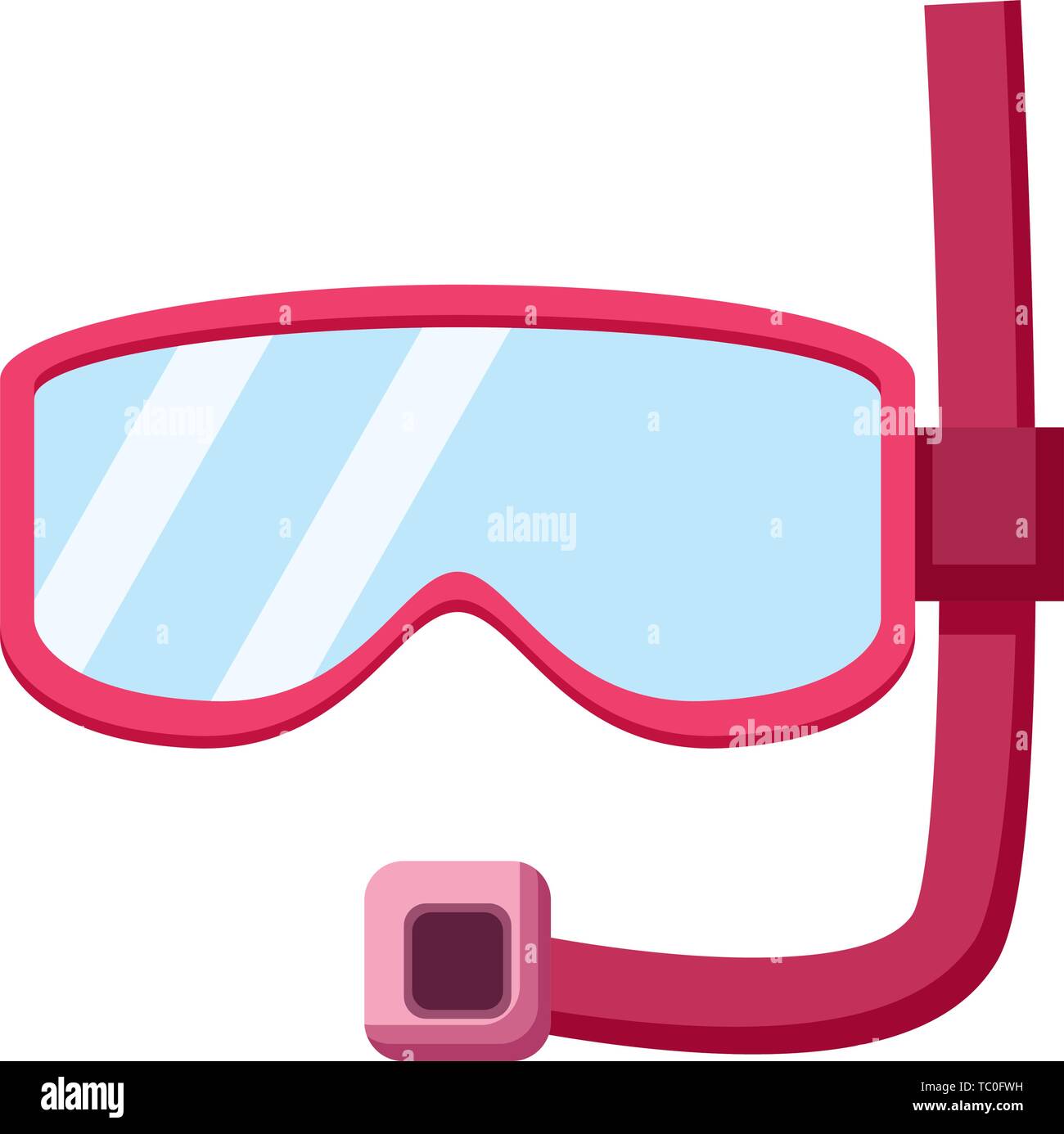 snorkel mask on white background Stock Vector Image & Art - Alamy