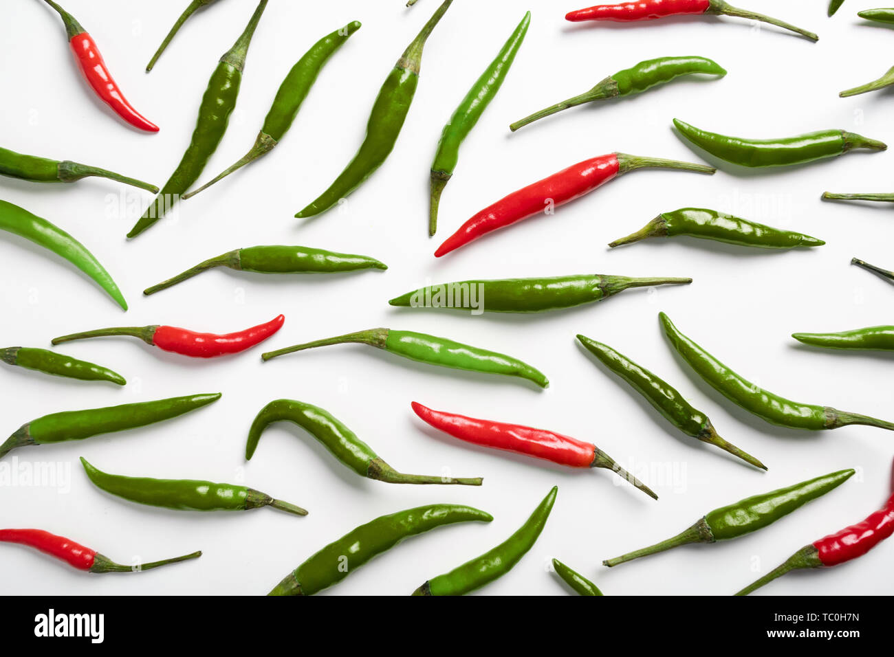 Red hot chilli pepper isolated on white background Stock Photo - Alamy