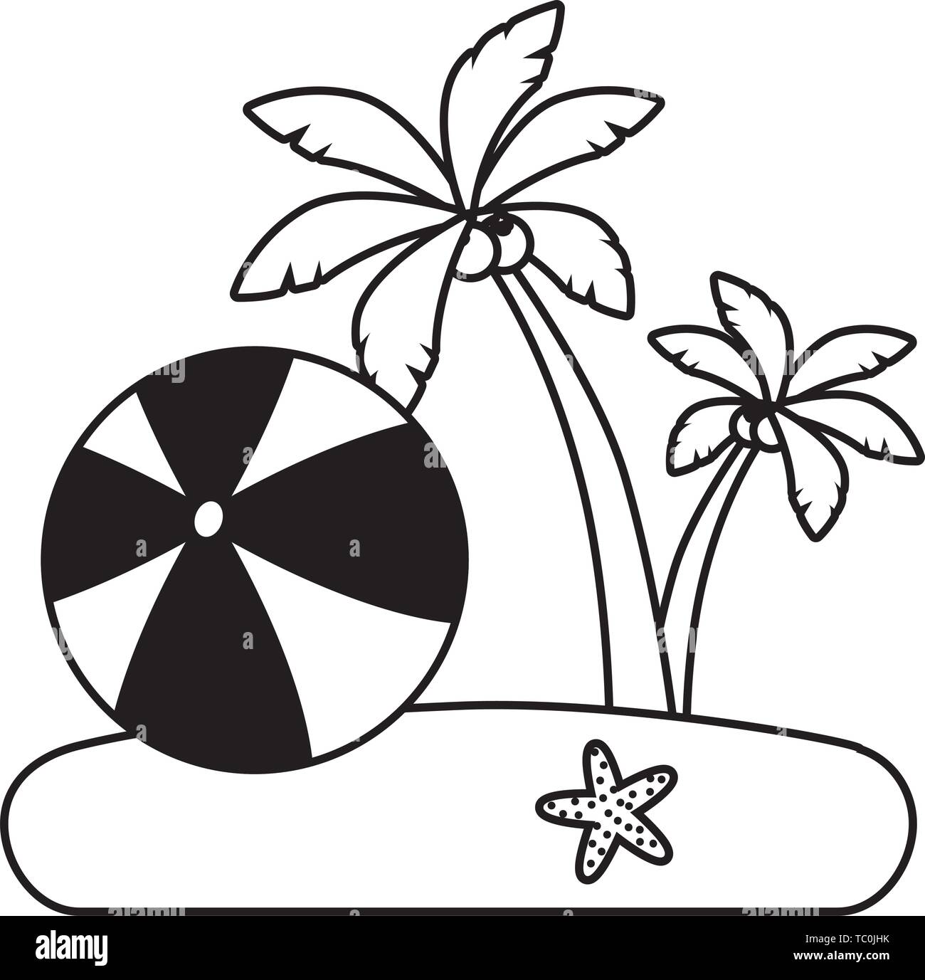 beach vacations image Stock Vector Image & Art - Alamy