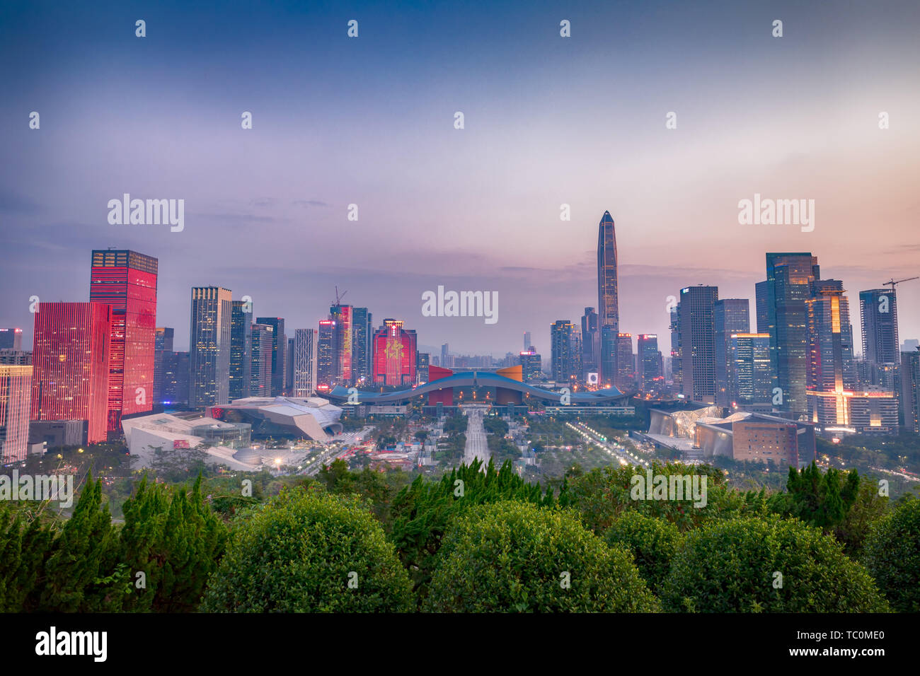 Landscape of Lianhua Mountain, Shenzhen Stock Photo Alamy