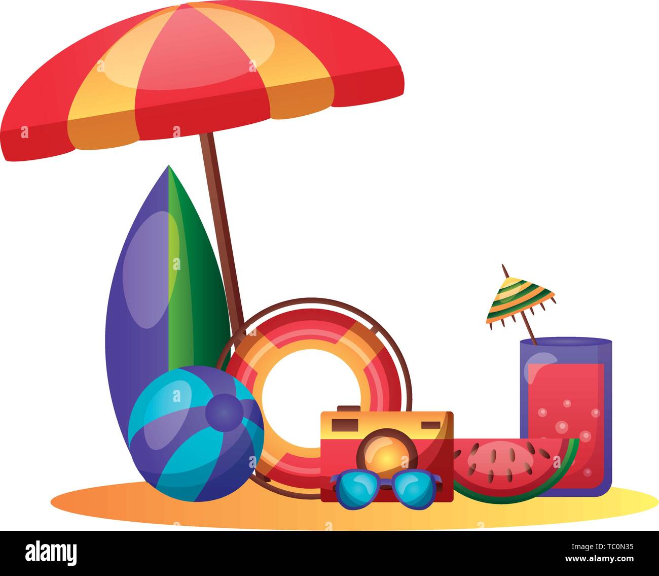 summer time holiday Stock Vector Image & Art - Alamy